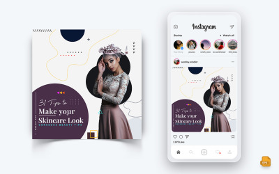 Beauty Salon and Spa Social Media Instagram Post Design-22