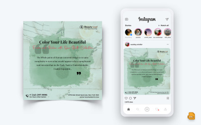 Салон краси та спа Дизайн допису в Instagram у соціальних мережах-09