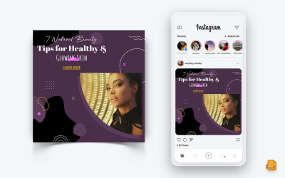 Skönhetssalong och Spa Social Media Instagram Post Design-24