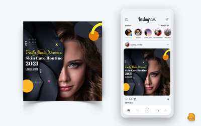 Skönhetssalong och spa sociala medier Instagram Post Design-31