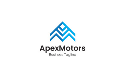 AM Letter Apex Motor logó tervezősablon