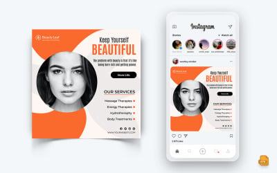 Beauty Salon and Spa Social Media Instagram Post Design-53