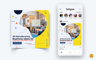Business Agency Företagstjänst Sociala medier Instagram Post Design-36