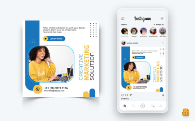 Zakelijk bureau Corporate Service Social Media Instagram Post Design-08