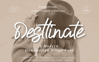 Destinate - Polices de script modernes
