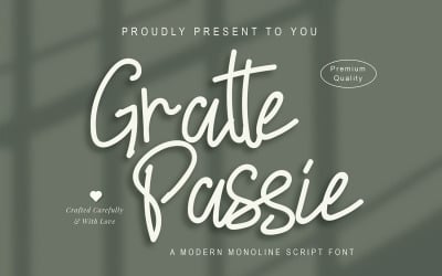 Gratte Passie - Caratteri di script moderni