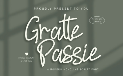 Gratte Passie - Modern Script Fonts