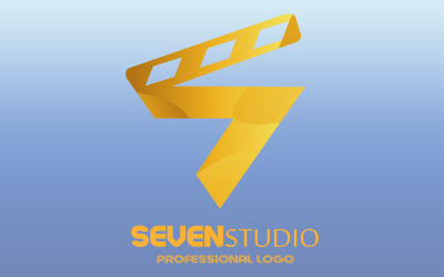 Plantilla de logotipo de Seven Studio