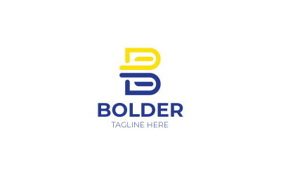 Szablon projektu logo z literą B