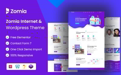 Zomia - İSS ve Geniş Bant Şirketi WordPress Teması.