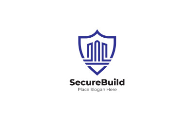 Biztonságos építési logó tervezősablon