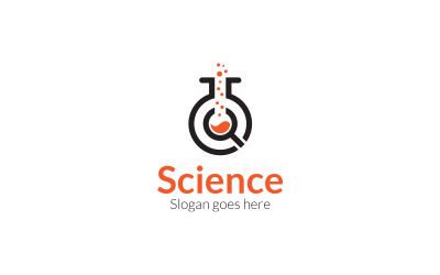 Modello di progettazione del logo di ricerca di laboratorio