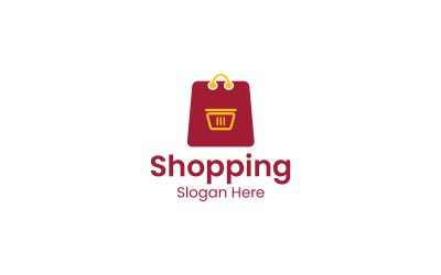 Plantilla de diseño de vectores de logotipo de compras