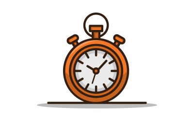 Stopwatch illustrated in vector on background