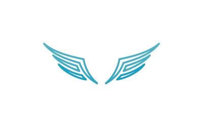 Bird Wing Vector Logo Design Template V19