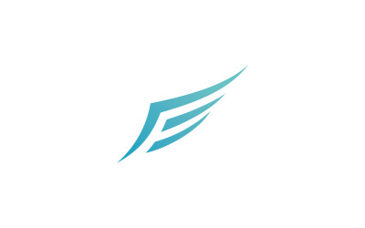 Bird Wing Vector Logo Design Template V7