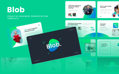 Blob – креативний бізнес-шаблон Google Slides