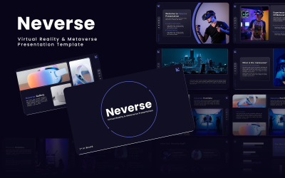Neverse – Virtuális valóság és Metaverse Google Slides sablon