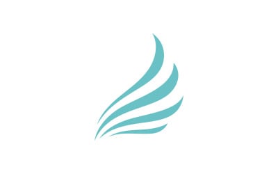 Vogelflügel-Vektor-Logo-Design-Vorlage V4