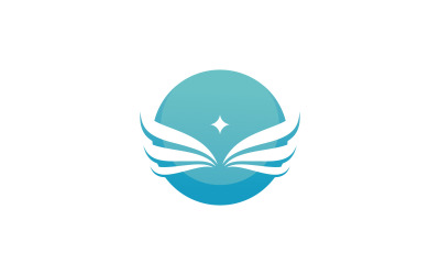 Vogelvleugel Vector Logo ontwerpsjabloon V10