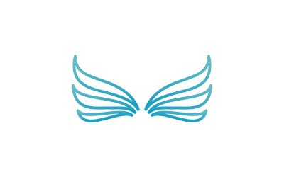 Vogelvleugel Vector Logo ontwerpsjabloon V11