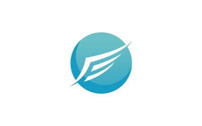 Vogelvleugel Vector Logo ontwerpsjabloon V15