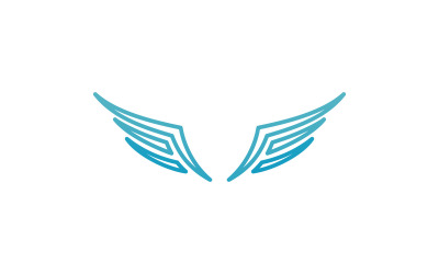 Vogelvleugel Vector Logo ontwerpsjabloon V19