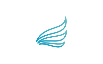 Vogelvleugel Vector Logo ontwerpsjabloon V3