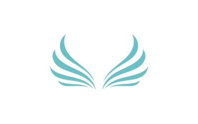 Vogelvleugel Vector Logo ontwerpsjabloon V5