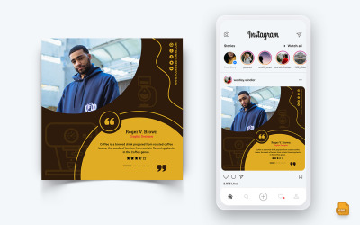 Coffee Shop Réseaux sociaux Instagram Post Design-10