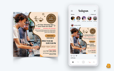 Diseño de publicación de Instagram de redes sociales de cafetería-04