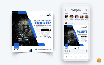 CryptoCurrency 社交媒体 Instagram Post Design-13