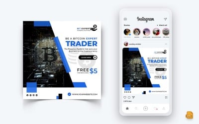 CryptoCurrency Sosyal Medya Instagram Post Tasarımı-13