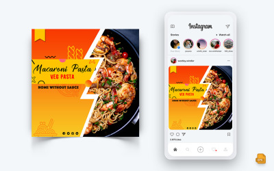 Lebensmittel- und Restaurantangebote Rabattservice Social Media Instagram Post Design-07