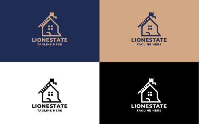 Professional Lion Real Estate Logo