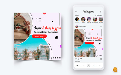 Bahçıvanlık Sosyal Medya Instagram Post Tasarımı-10