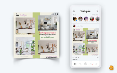 Diseño de Interiores y Mobiliario Social Media Instagram Post Design-38