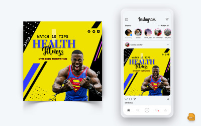 Gym och Fitness Studio Social Media Instagram Post Design-04