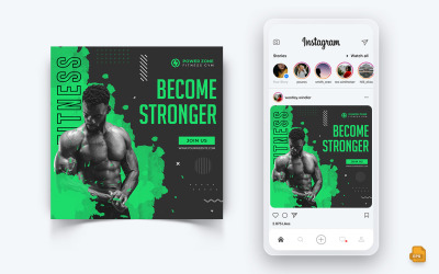 Gym och Fitness Studio Social Media Instagram Post Design-24