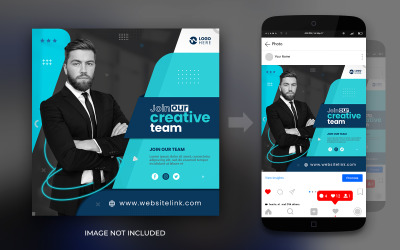 Digitális Marketing Szakértői Ügynökség és Vállalati Posta Grafikai Tervezősablon