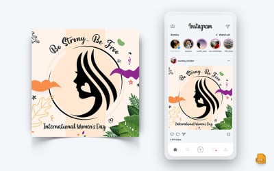Дизайн поста в Instagram к Международному женскому дню в социальных сетях-02