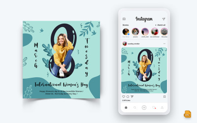 Internationaler Frauentag Social Media Instagram Post Design-16