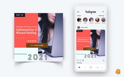 Medische en ziekenhuis sociale media Instagram Post Design-07