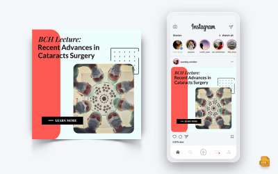 Medische en ziekenhuis sociale media Instagram Post Design-09