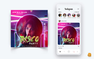 Musica Night Party Social Media Instagram Post Design-11