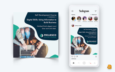 Онлайн-курс Електронне навчання в соціальних мережах Instagram Post Design-02