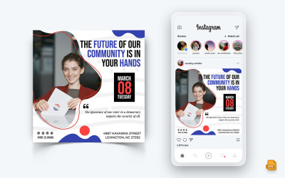 Campagna politica Social Media Instagram Post Design-15