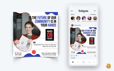 Politische Kampagne Social Media Instagram Post Design-15