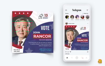 Politische Kampagne Social Media Instagram Post Design-16