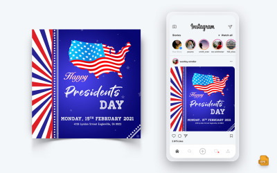 President Day Sociální média Instagram Post Design-05